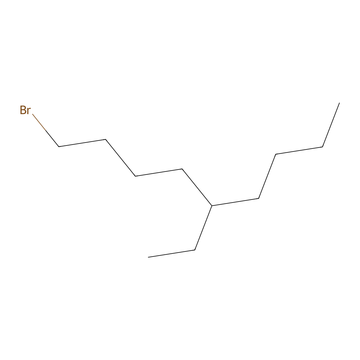1-Bromo-5-ethylnonane molecular structure, CAS 137008-31-2