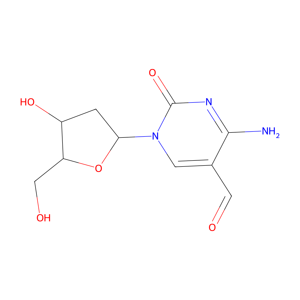 5-Formyl-2'-deoxycytidine molecular structure, CAS 137017-45-9