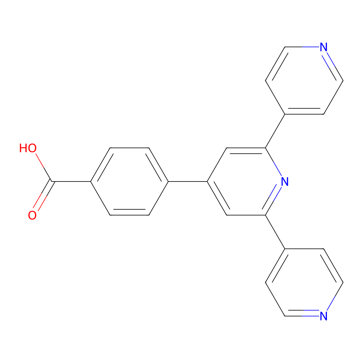 4-([4,2':6',4''-Terpyridin]-4'-yl)benzoic acid molecular structure, CAS 1370206-12-4