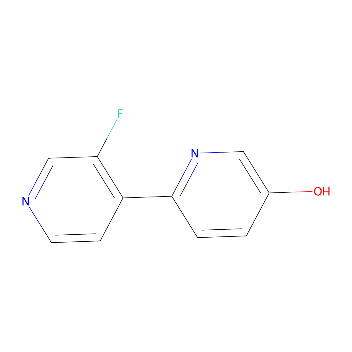 3'-Fluoro[2,4'-bipyridin]-5-ol molecular structure, CAS 1370213-01-6