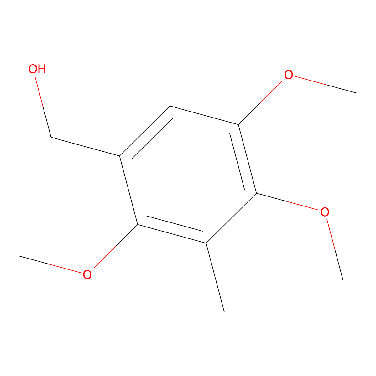 (2,4,5-Trimethoxy-3-methylphenyl)methanol molecular structure, CAS 137023-15-5