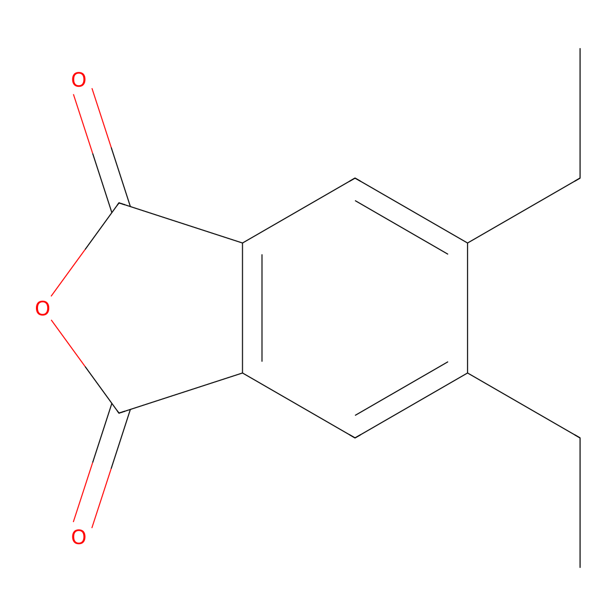 4,5-Diethyl-phthalic acid anhydride molecular structure, CAS 137023-75-7