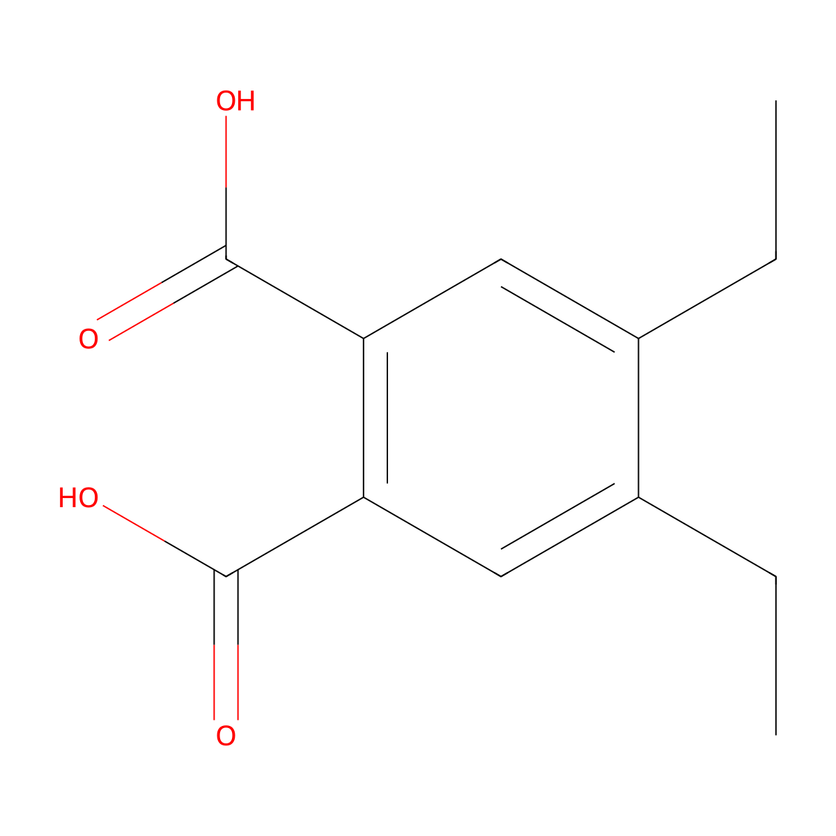 4,5-Diethylphthalic acid molecular structure, CAS 137023-78-0