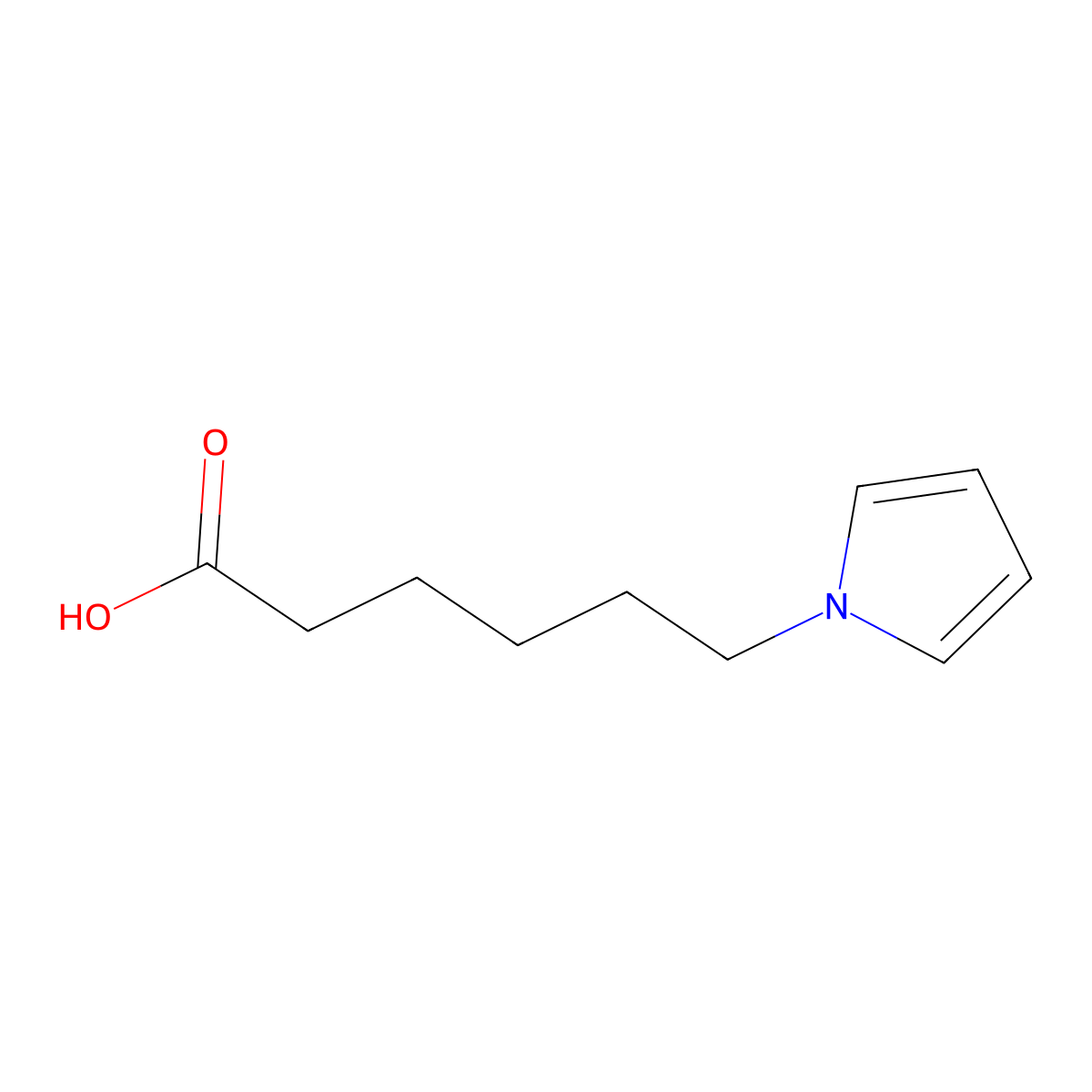 6-(1H-Pyrrol-1-yl)hexanoic acid molecular structure, CAS 137025-05-9