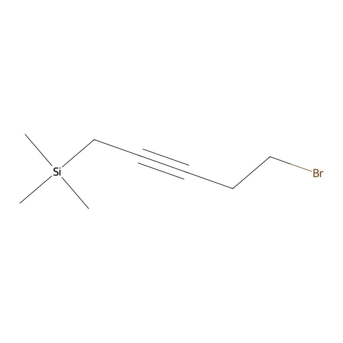 (5-Bromopent-2-yn-1-yl)trimethylsilane molecular structure, CAS 1370255-45-0