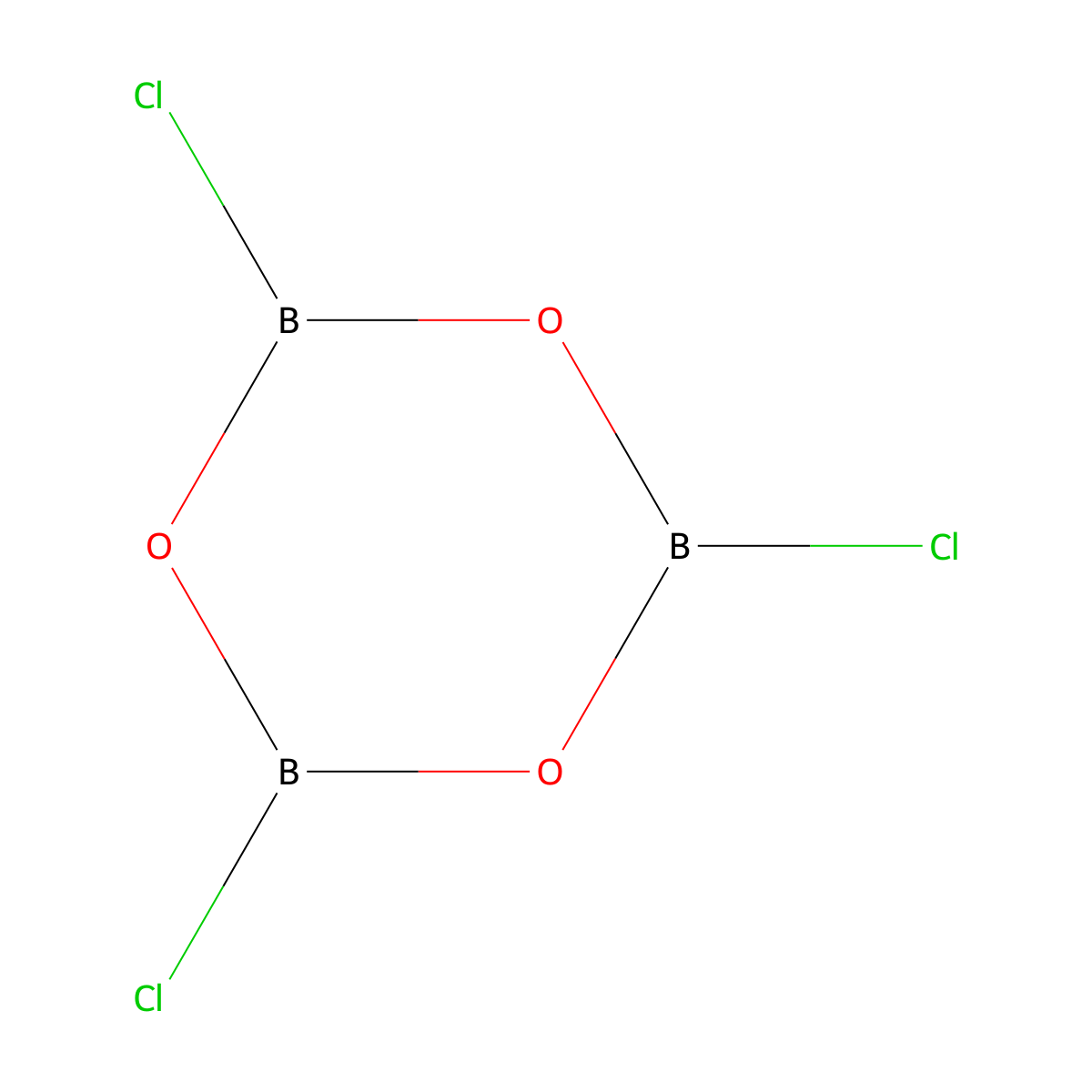 Trichloroboroxin molecular structure, CAS 13703-91-8
