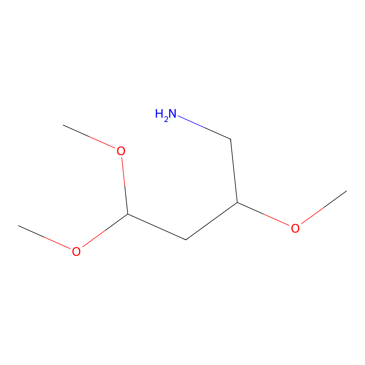 2,4,4-Trimethoxybutan-1-Amine molecular structure, CAS 1370360-21-6