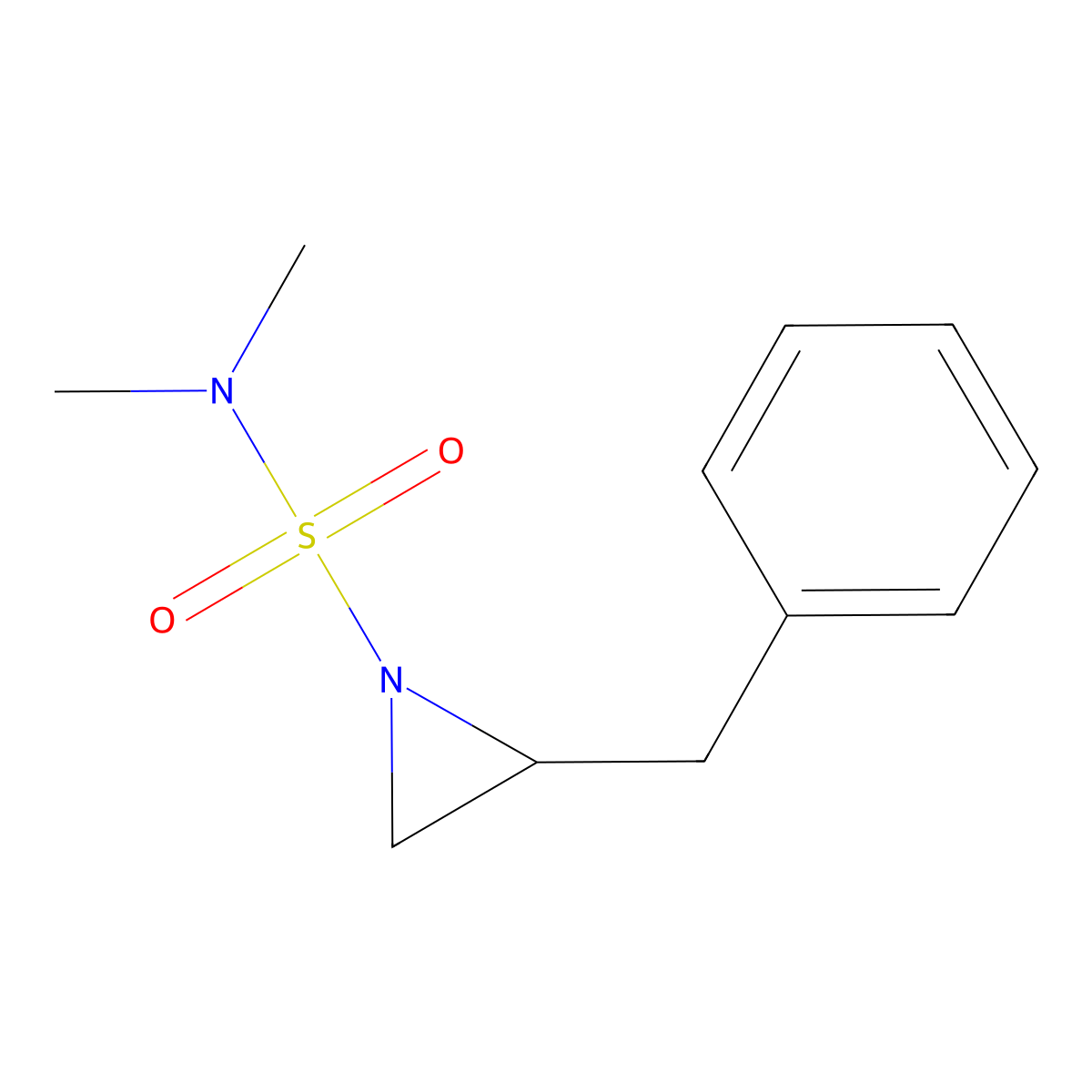 (R)-2-Benzyl-N,N-dimethylaziridine-1-sulfonamide molecular structure, CAS 1370406-77-1