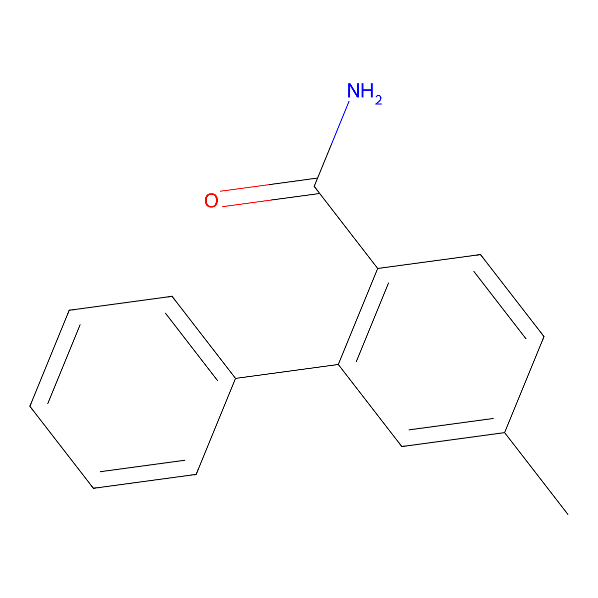 5-Methyl-[1,1'-biphenyl]-2-carboxamide molecular structure, CAS 1370411-24-7