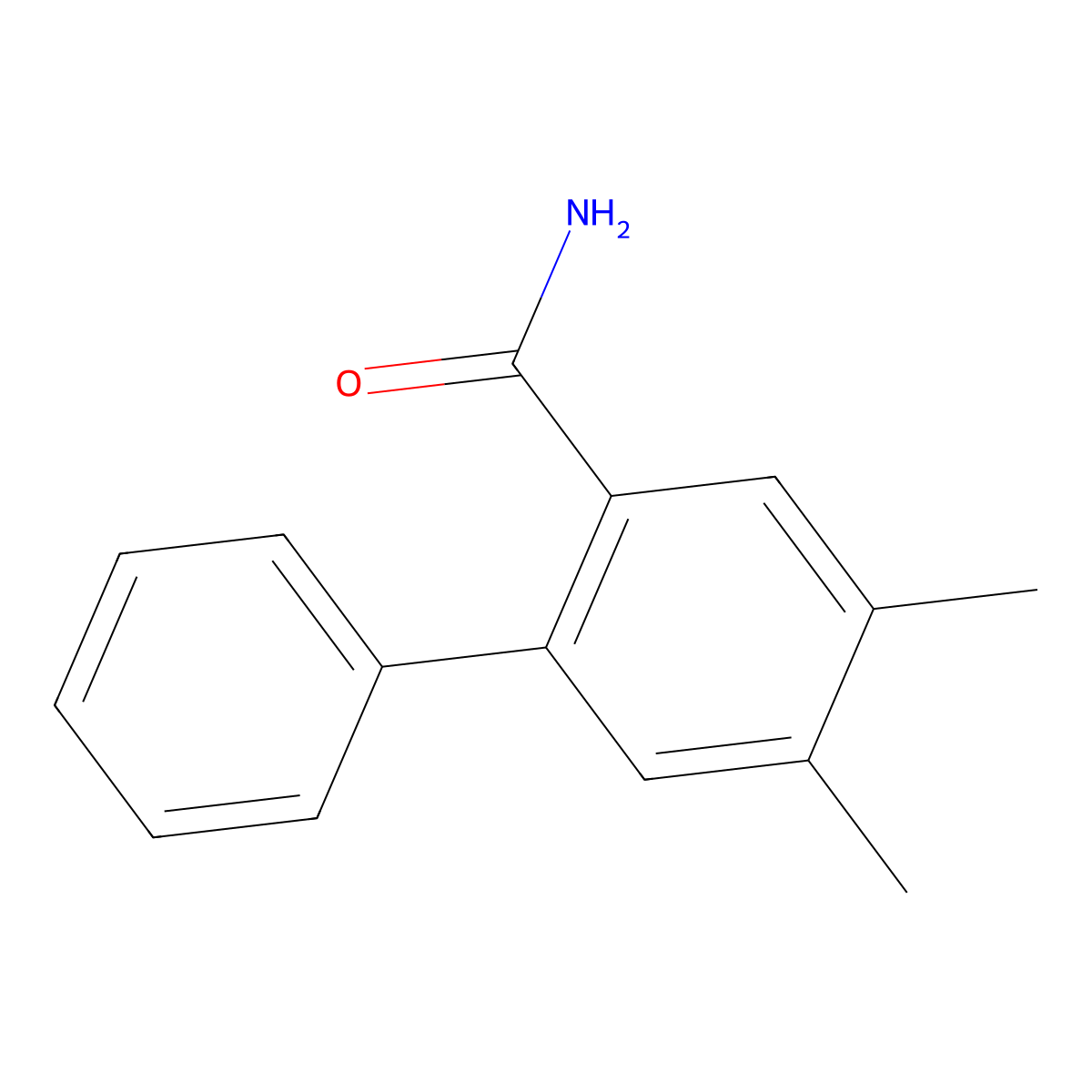 4,5-Dimethyl-[1,1'-biphenyl]-2-carboxamide molecular structure, CAS 1370411-26-9