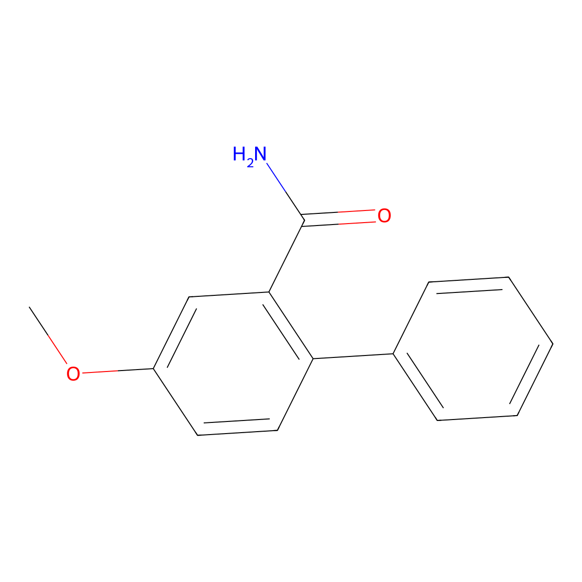 4-Methoxy-[1,1'-biphenyl]-2-carboxamide molecular structure, CAS 1370411-27-0