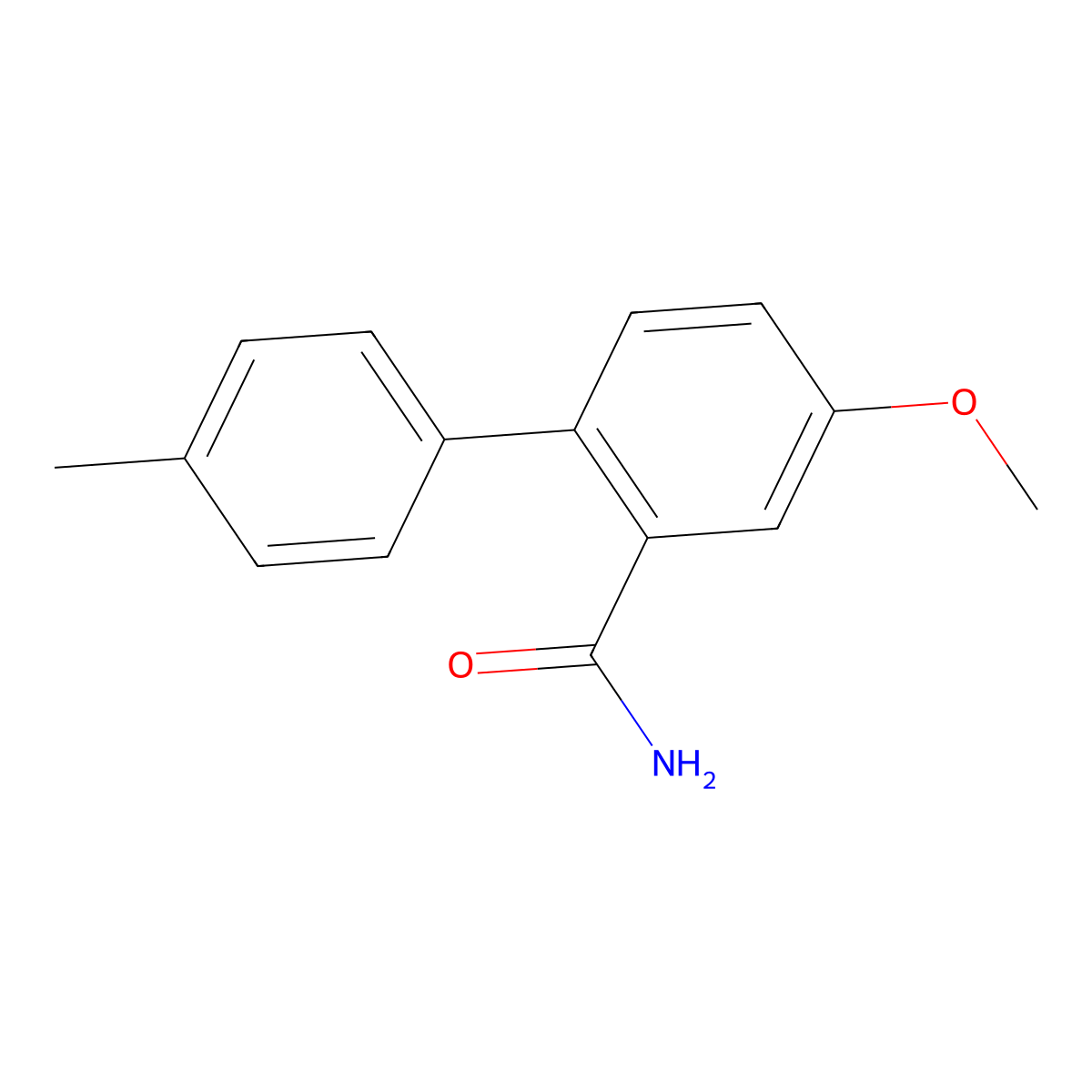 4-Methoxy-4'-methyl-[1,1'-biphenyl]-2-carboxamide molecular structure, CAS 1370411-37-2