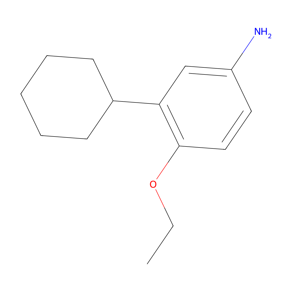 3-Cyclohexyl-4-ethoxyaniline molecular structure, CAS 1370411-52-1