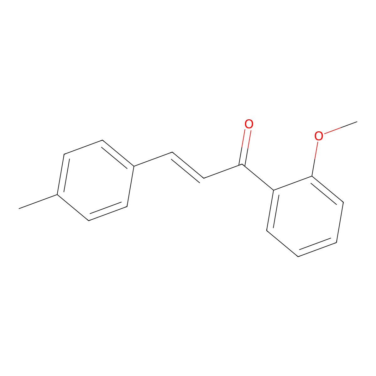 (2E)-1-(2-Methoxyphenyl)-3-(4-methylphenyl)prop-2-en-1-one molecular structure, CAS 1370425-82-3