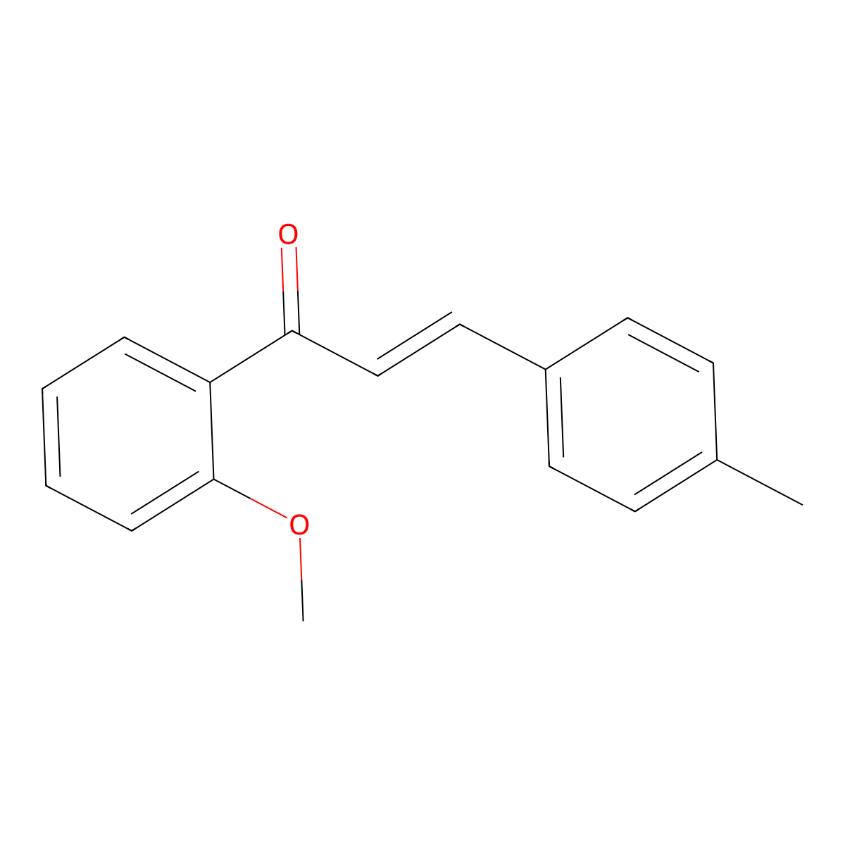 (2E)-1-(2-Methoxyphenyl)-3-(4-methylphenyl)prop-2-en-1-one molecular structure, CAS 1370425-82-3