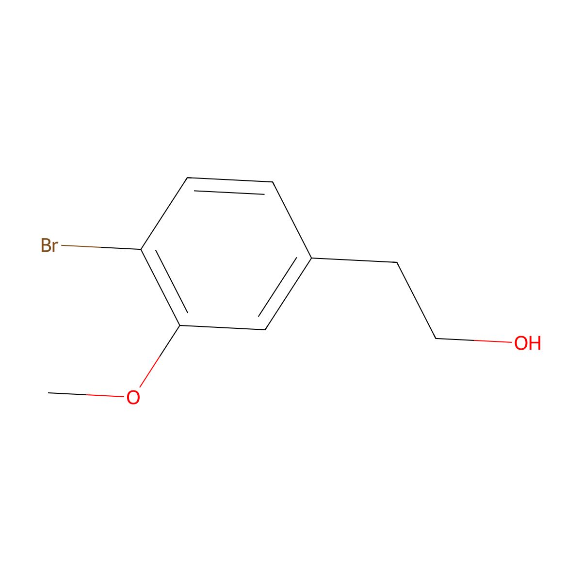 2-(4-Bromo-3-methoxyphenyl)ethan-1-ol molecular structure, CAS 1370447-93-0