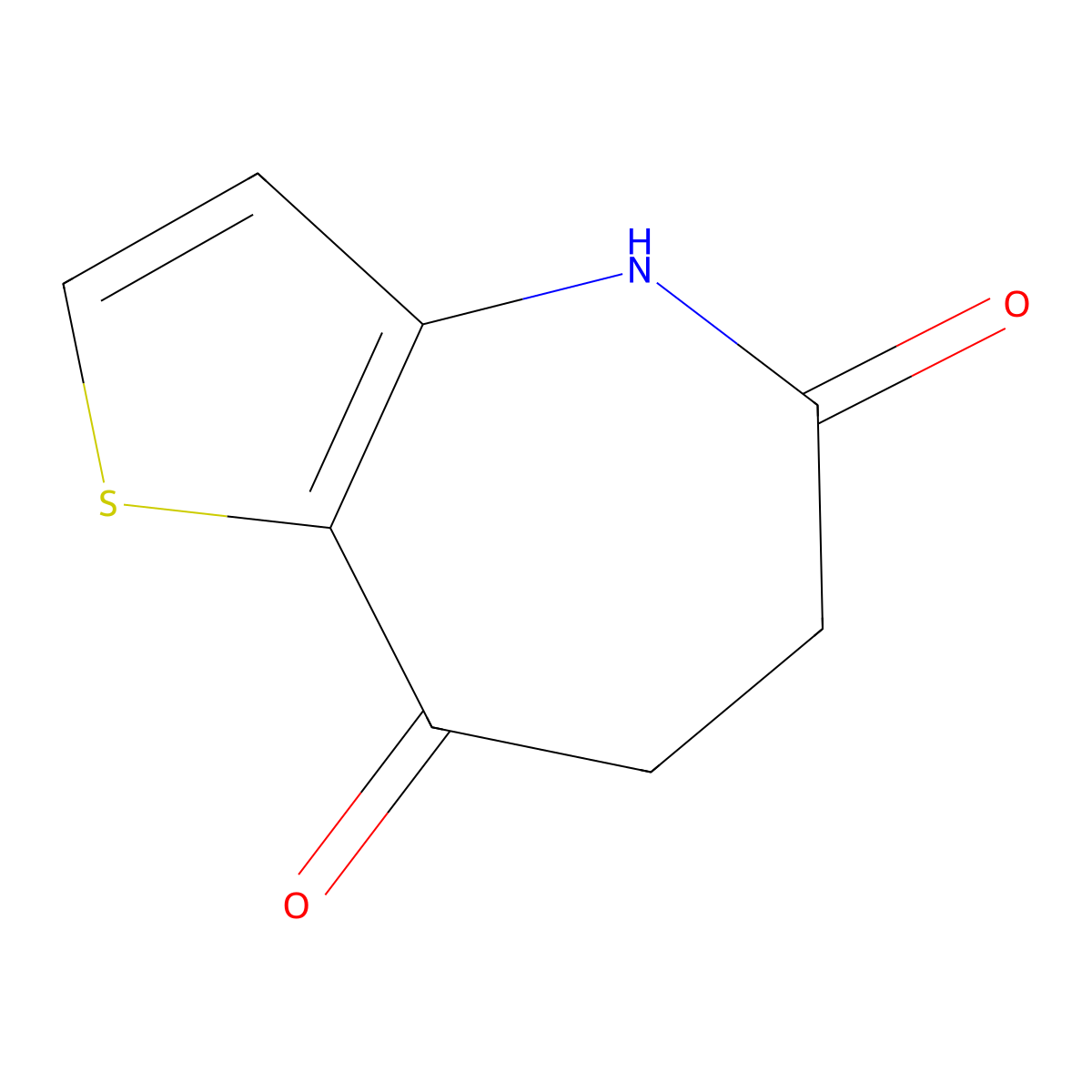 6,7-Dihydro-4H-thieno[3,2-b]azepine-5,8-dione molecular structure, CAS 137046-61-8
