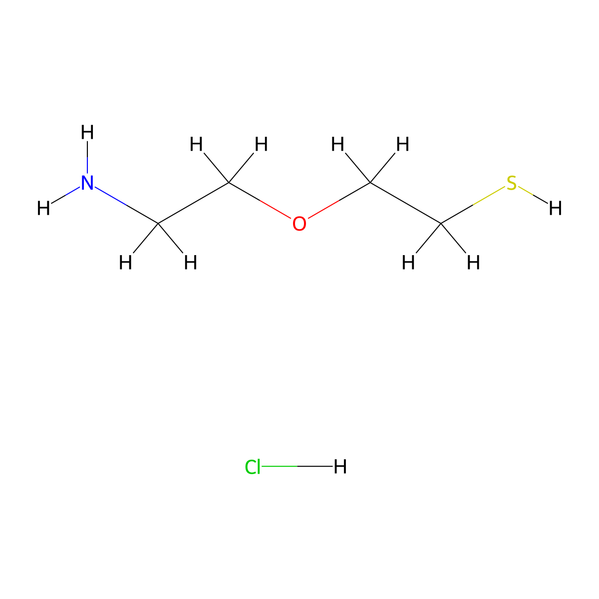 2-(2-Aminoethoxy)ethane-1-thiol hydrochloride molecular structure, CAS 137048-11-4