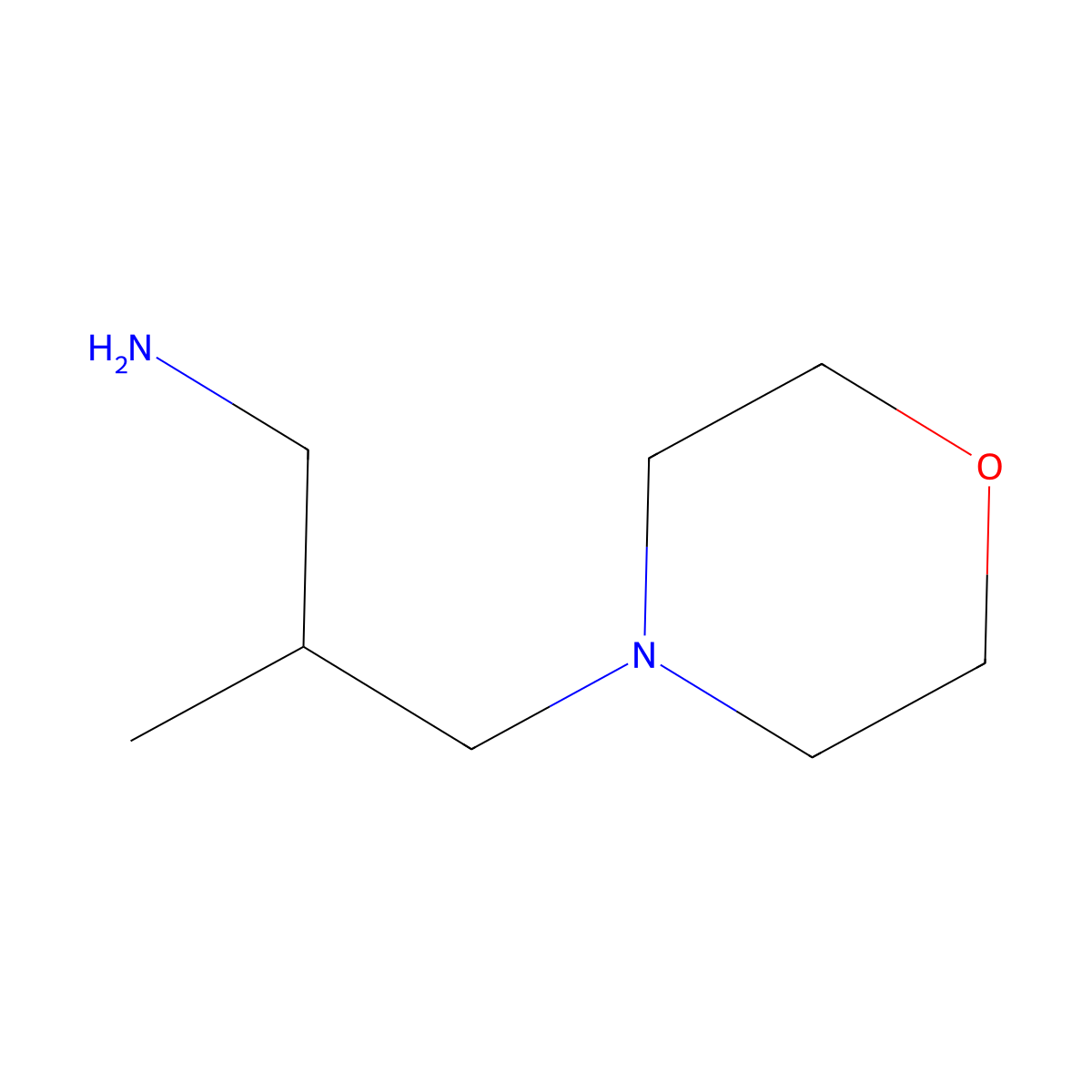 2-Methyl-3-(morpholin-4-yl)propan-1-amine molecular structure, CAS 137048-92-1