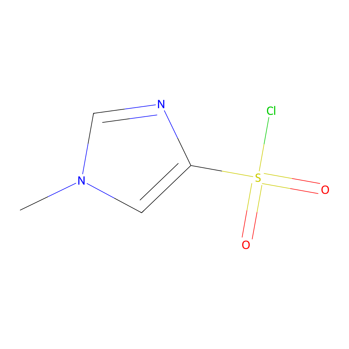1-methyl-1H-imidazole-4-sulfonyl chloride molecular structure, CAS 137049-00-4