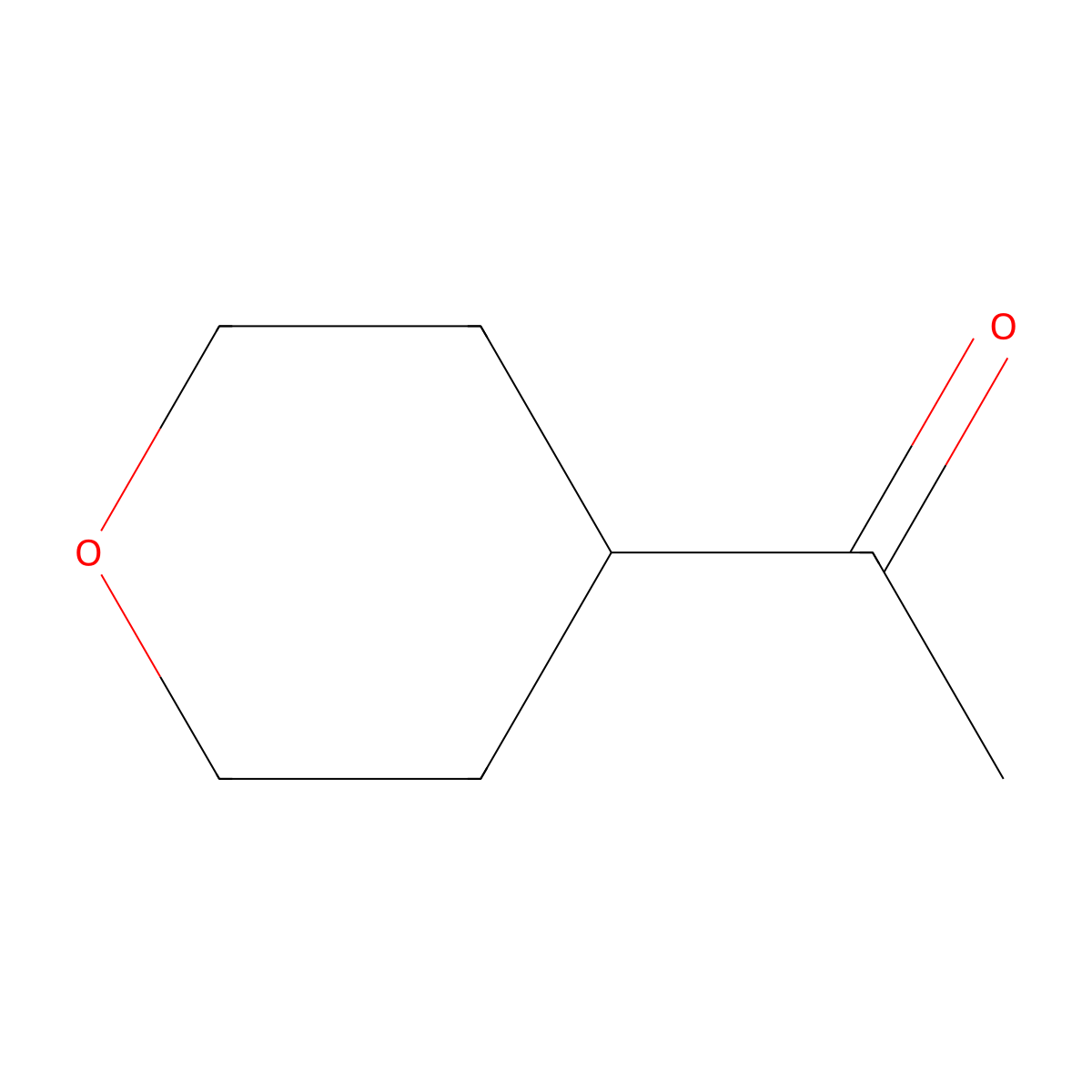 1-(Tetrahydro-2H-pyran-4-yl)ethanone molecular structure, CAS 137052-08-5