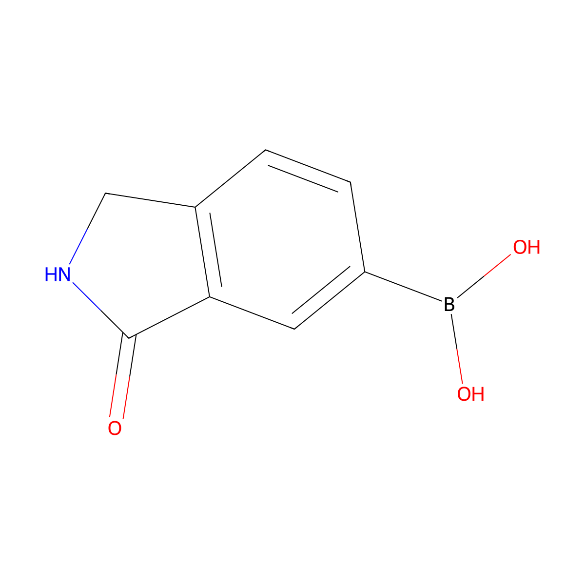 3-Oxoisoindolin-5-ylboronic acid molecular structure, CAS 1370535-30-0