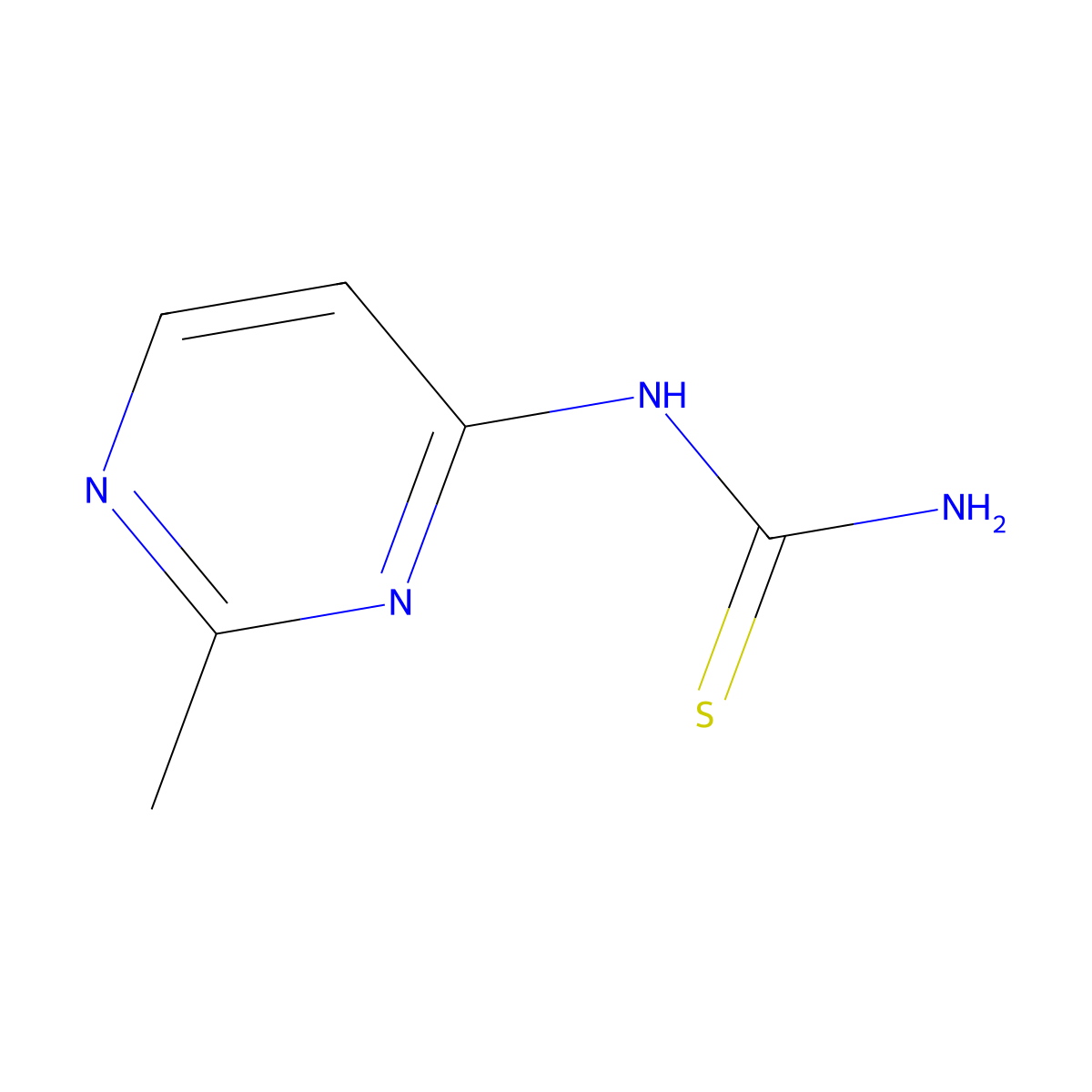 N-(2-Methyl-4-pyrimidinyl)thiourea molecular structure, CAS 1370556-20-9