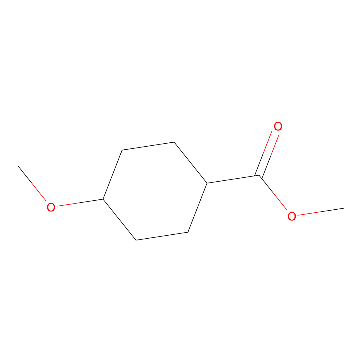 Methyl 4-methoxycyclohexane-1-carboxylate molecular structure, CAS 137058-17-4