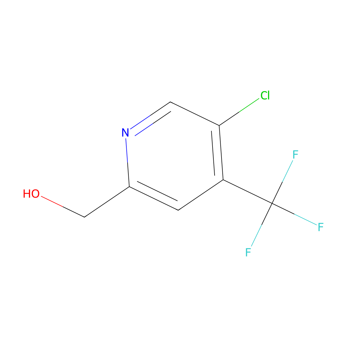 [5-Chloro-4-(trifluoromethyl)pyridin-2-yl]methanol molecular structure, CAS 1370587-20-4