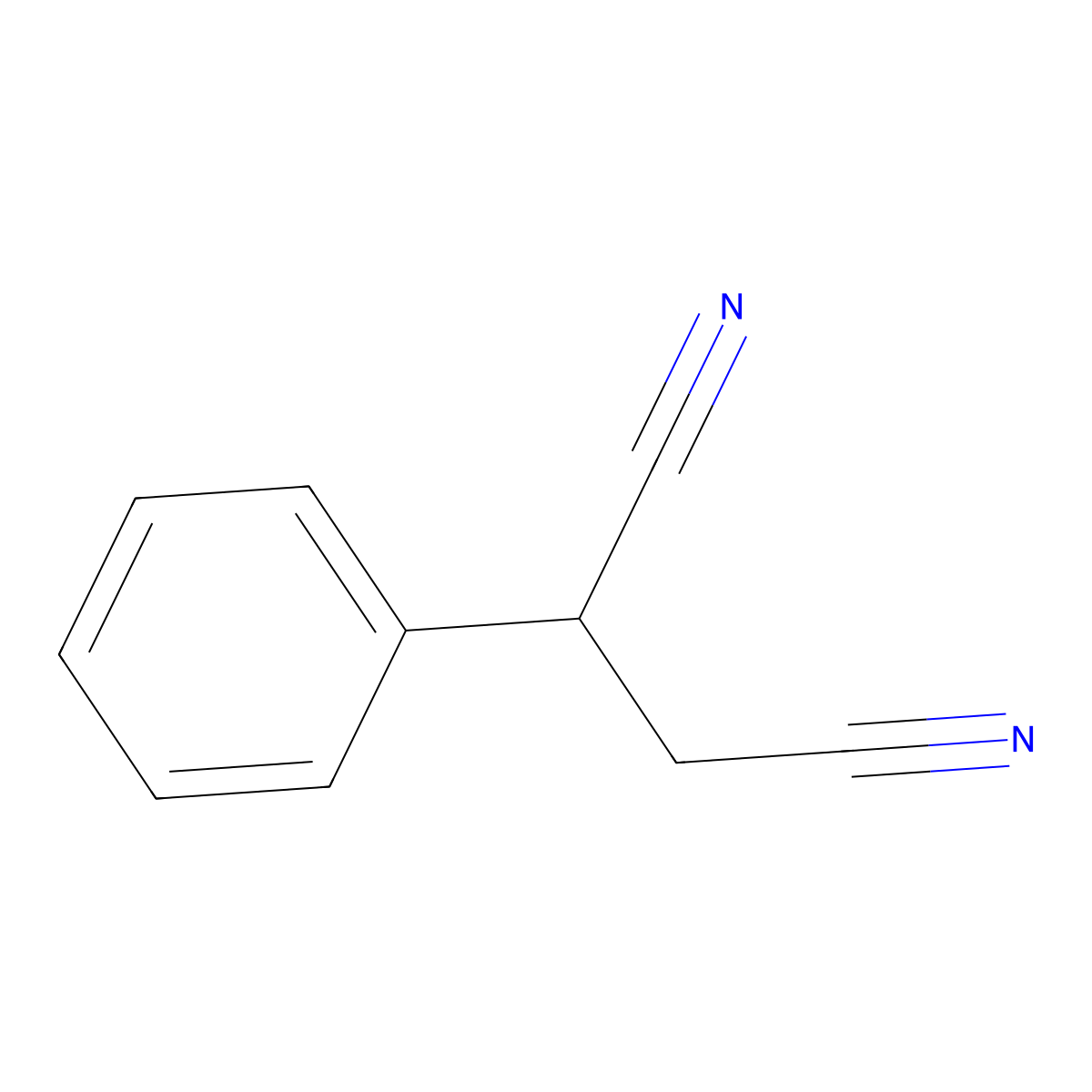 Phenylsuccinonitrile molecular structure, CAS 13706-68-8