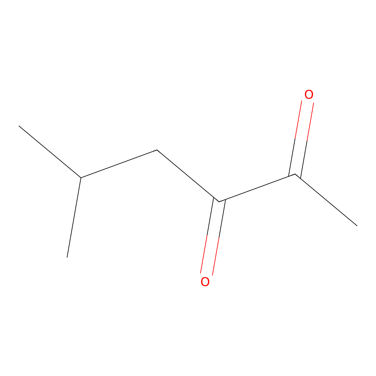 5-Methyl-2,3-hexanedione molecular structure, CAS 13706-86-0
