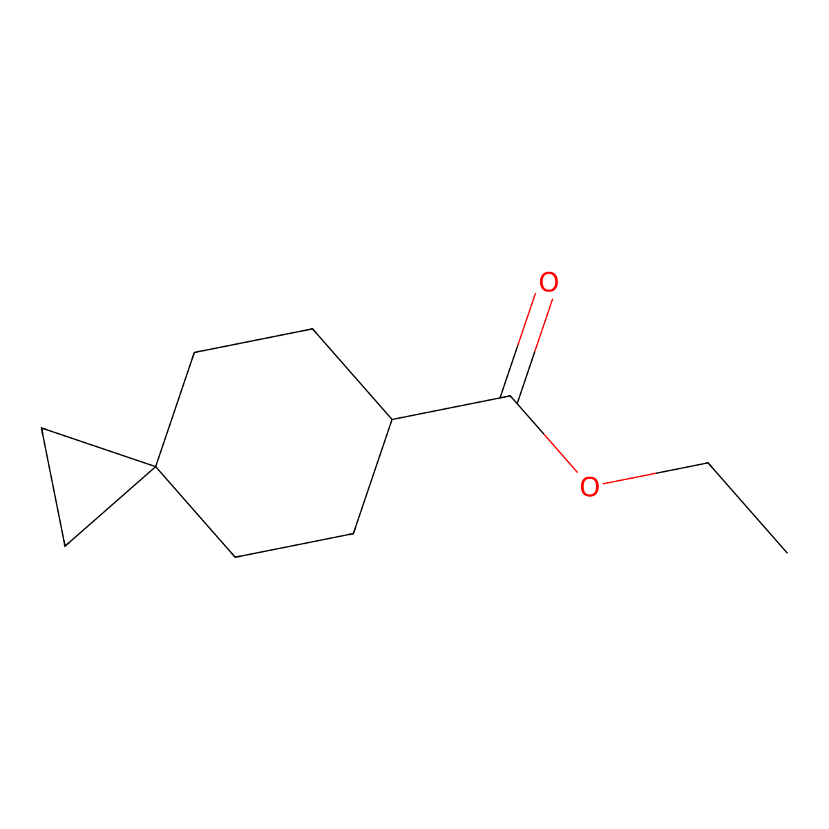 Ethyl spiro[2.5]octane-6-carboxylate molecular structure, CAS 1370601-28-7