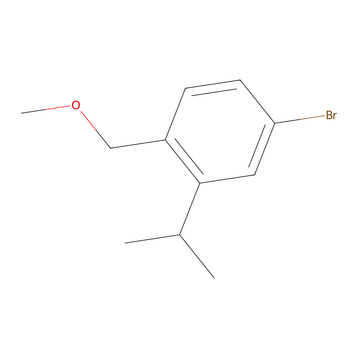 4-Bromo-1-(methoxymethyl)-2-(propan-2-yl)benzene molecular structure, CAS 1370601-50-5