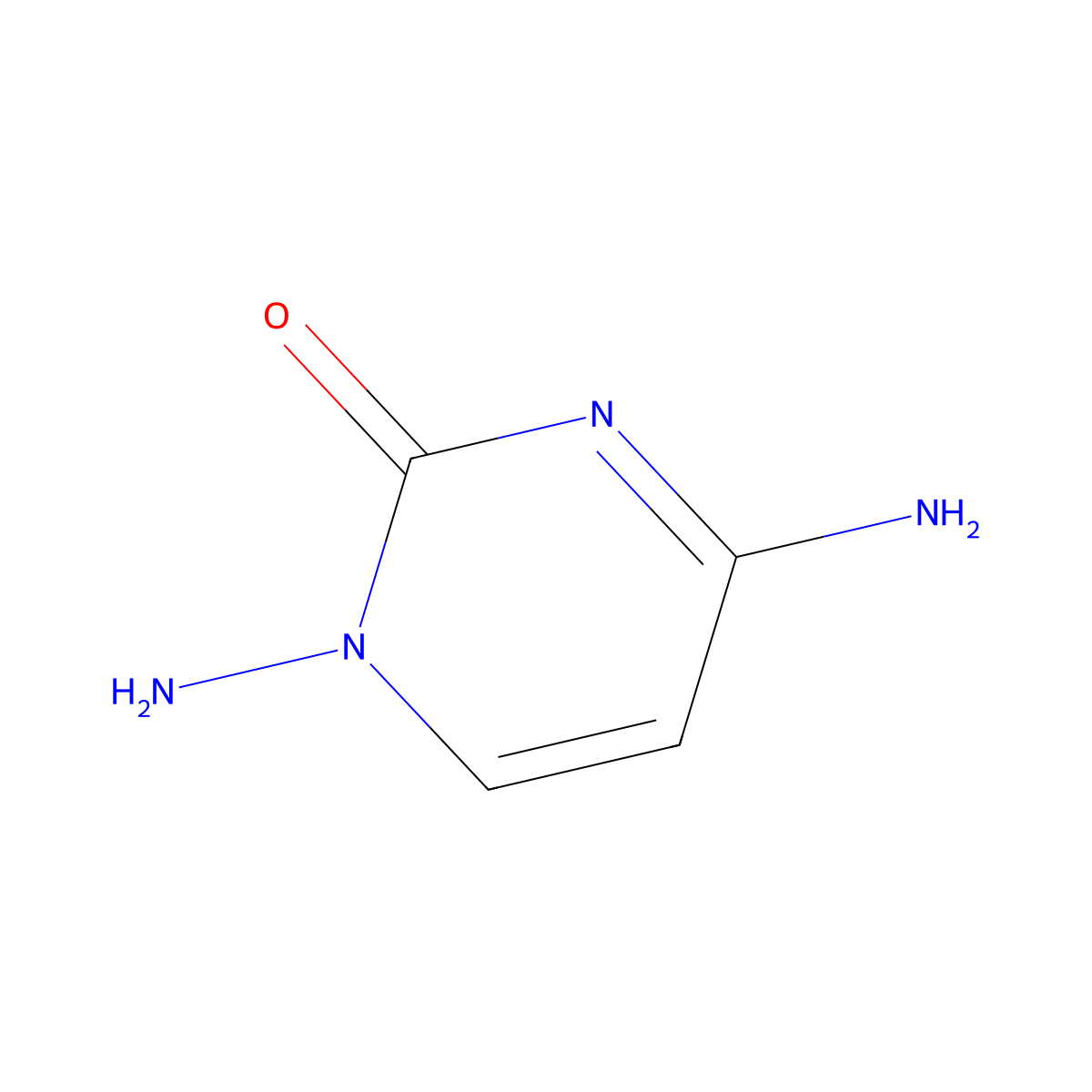 1,4-Diaminopyrimidin-2(1H)-one molecular structure, CAS 137062-89-6