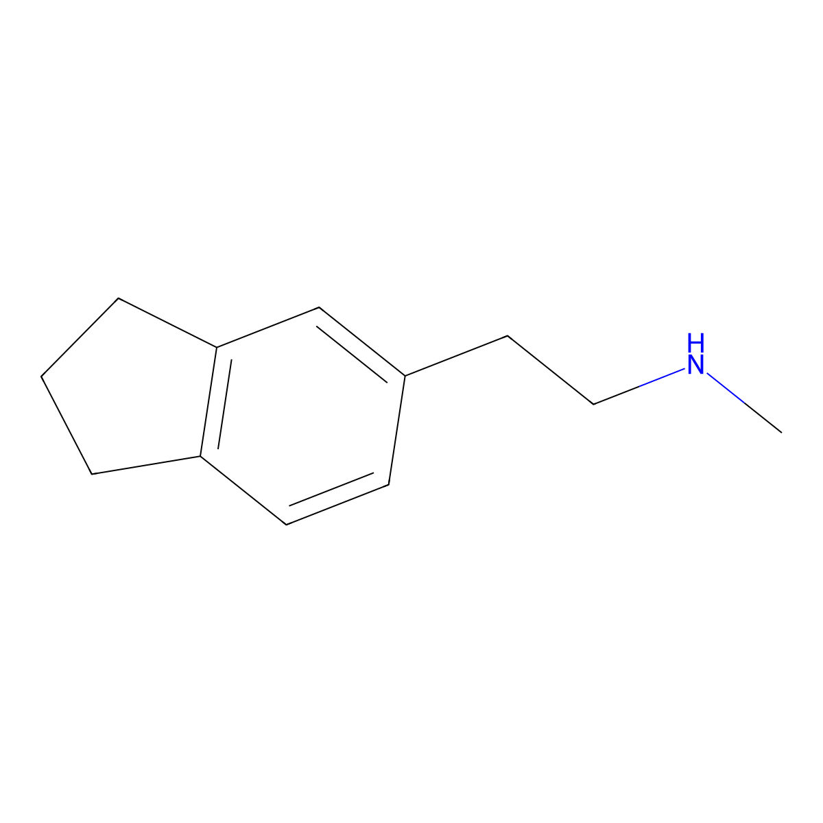 [2-(2,3-dihydro-1H-inden-5-yl)ethyl](methyl)amine molecular structure, CAS 137069-26-2