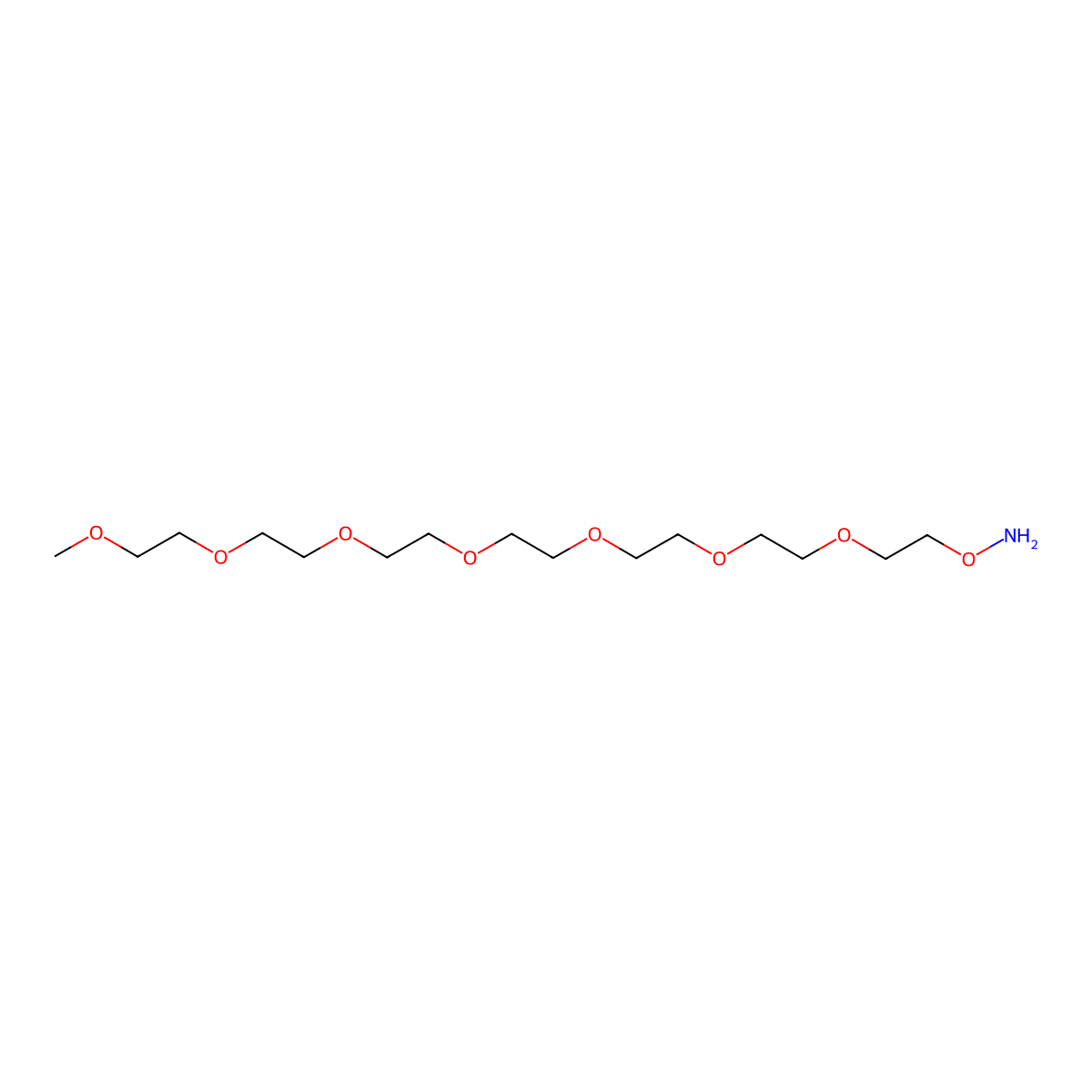 Aminooxy-PEG7-methane molecular structure, CAS 1370698-27-3