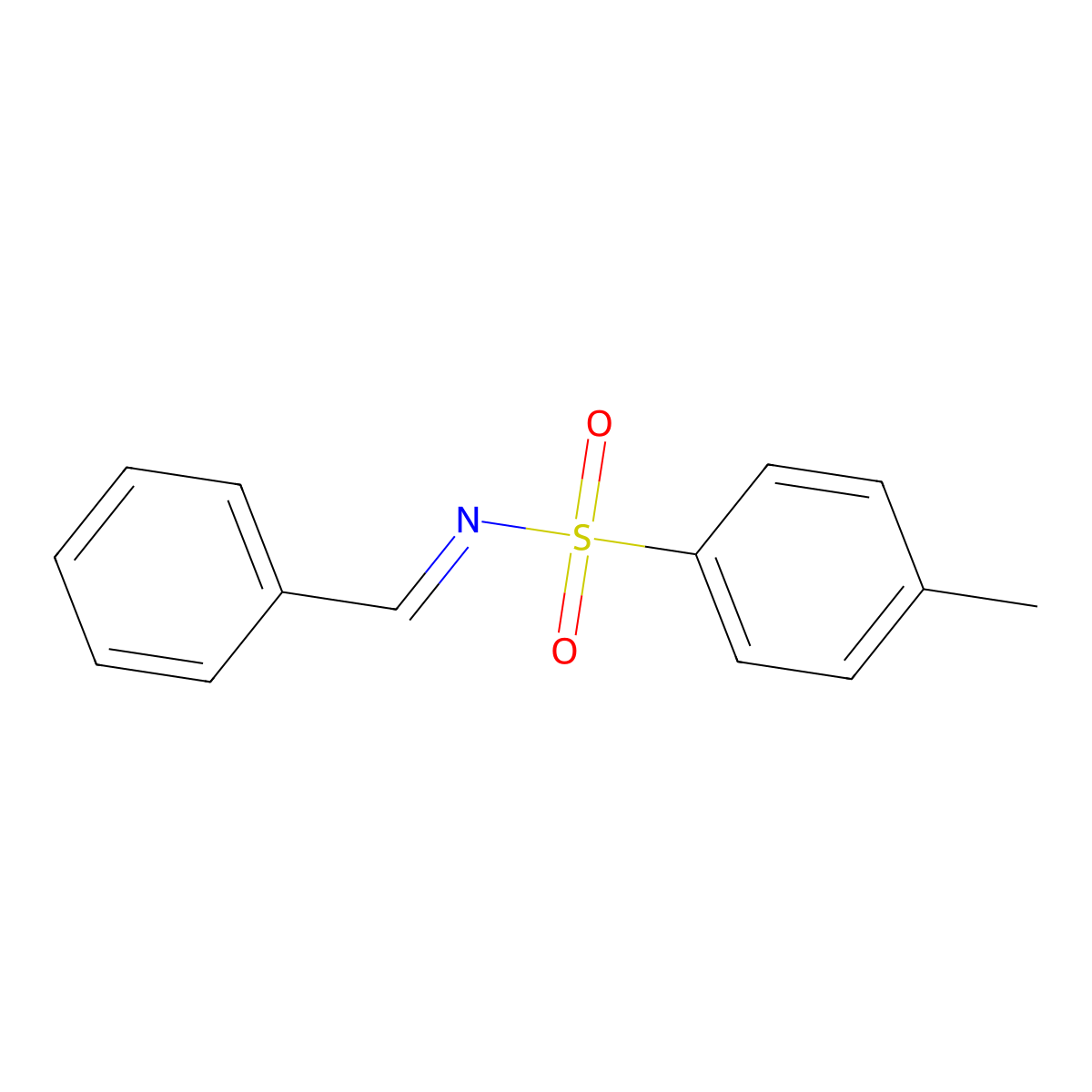 N-Benzylidene-4-methylbenzensulfonamide molecular structure, CAS 13707-41-0