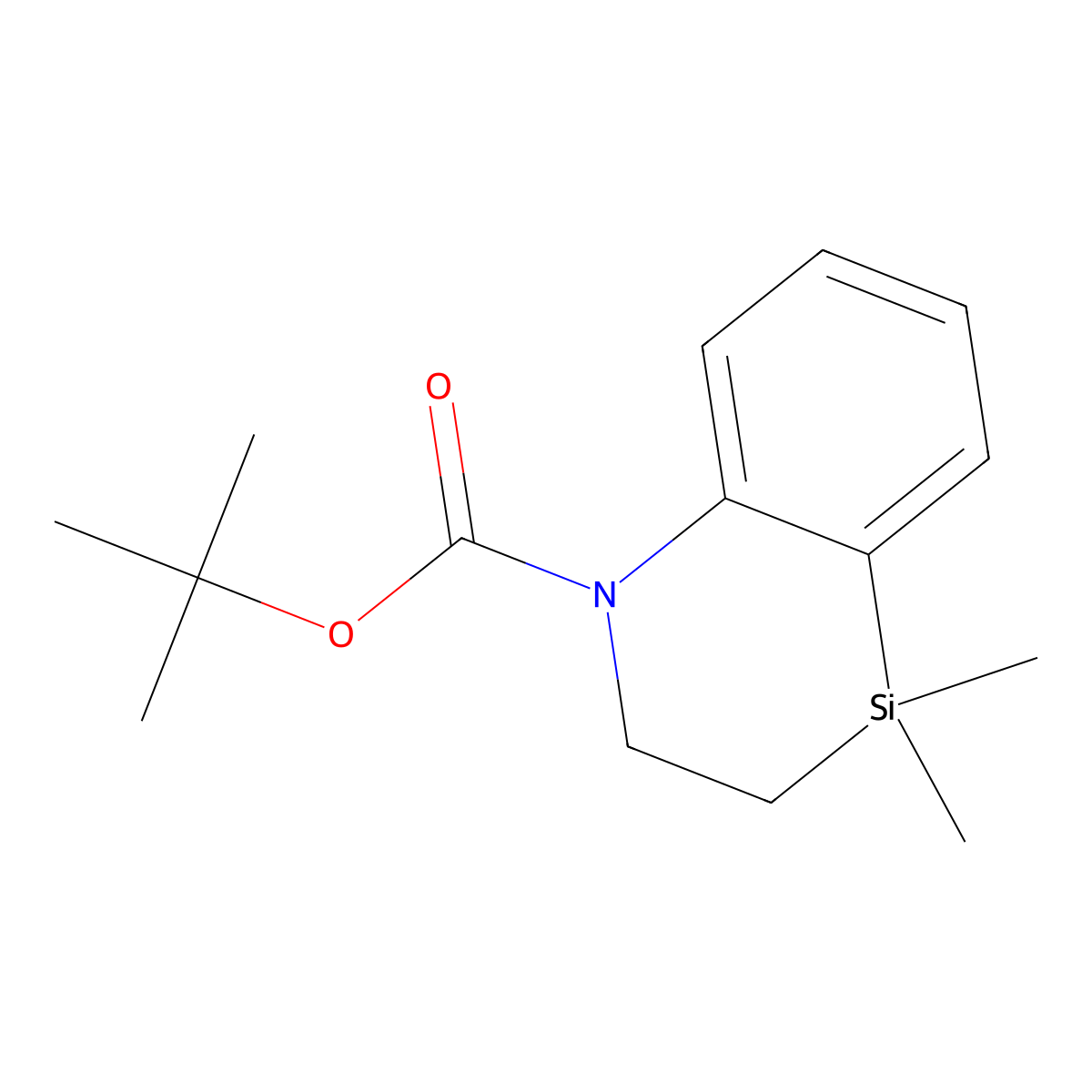 tert-Butyl 4,4-dimethyl-3,4-dihydrobenzo[b][1,4]azasiline-1(2H)-carboxylate molecular structure, CAS 1370735-24-2