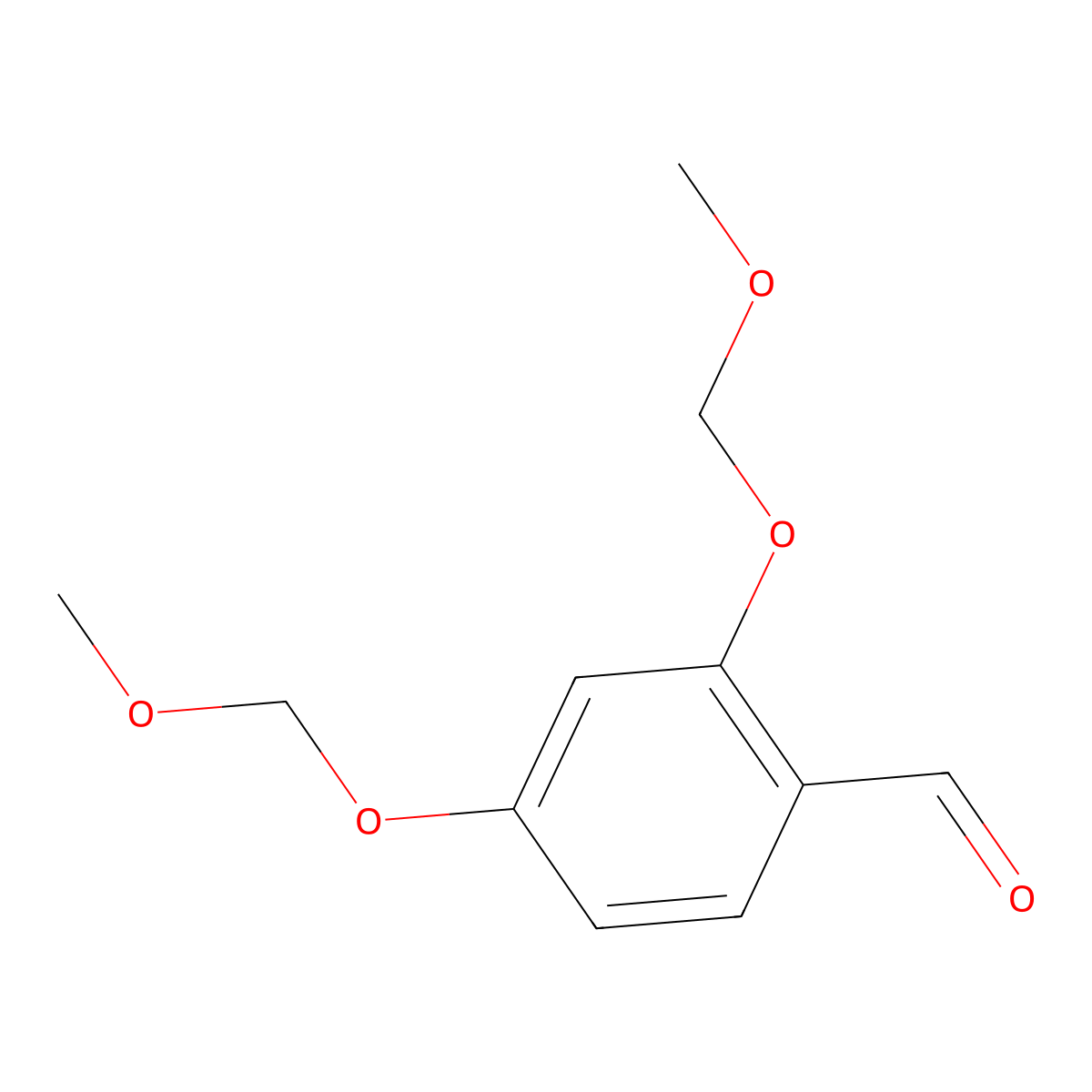 2,4-Bis(methoxymethoxy)benzaldehyde molecular structure, CAS 13709-06-3