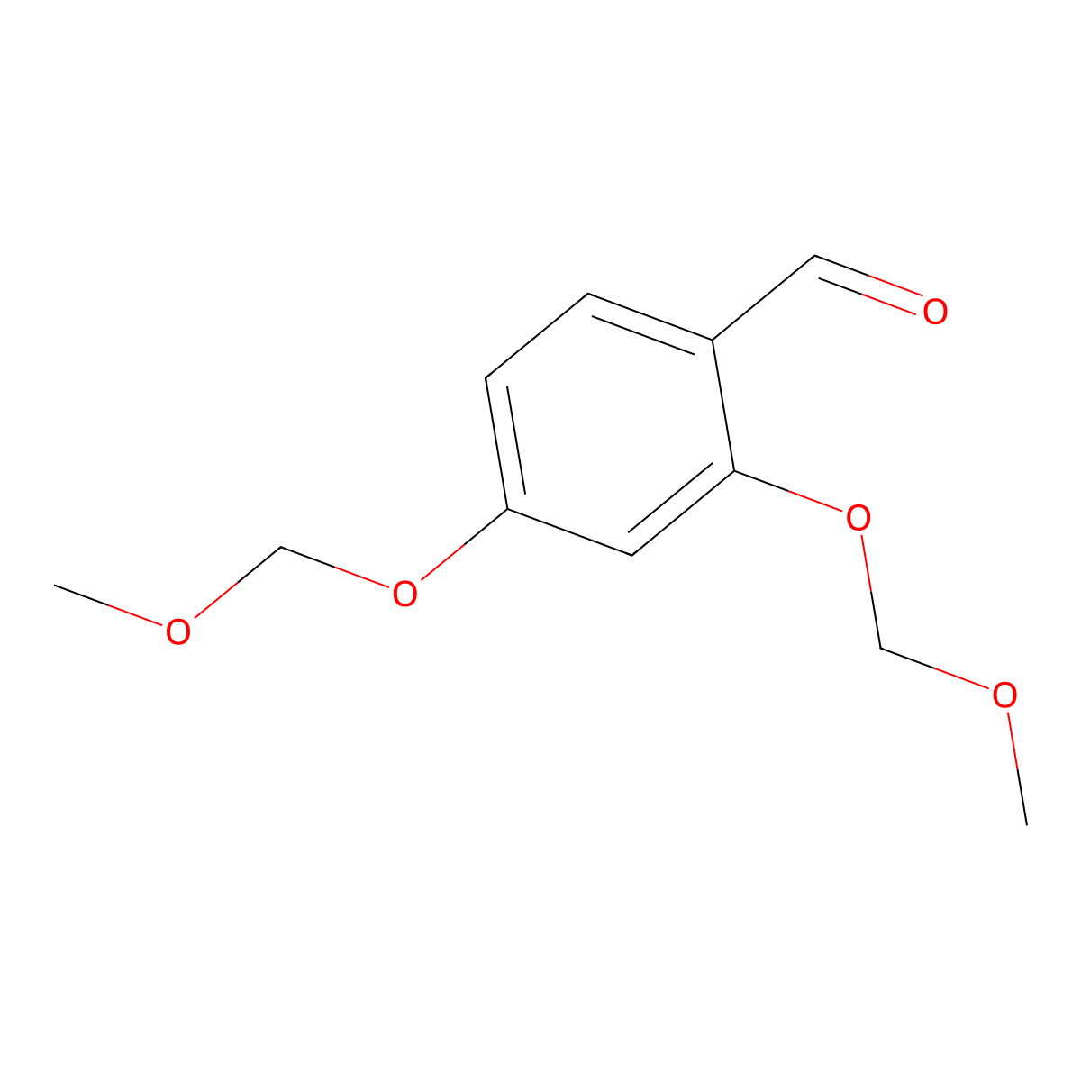 2,4-Bis(methoxymethoxy)benzaldehyde molecular structure, CAS 13709-06-3