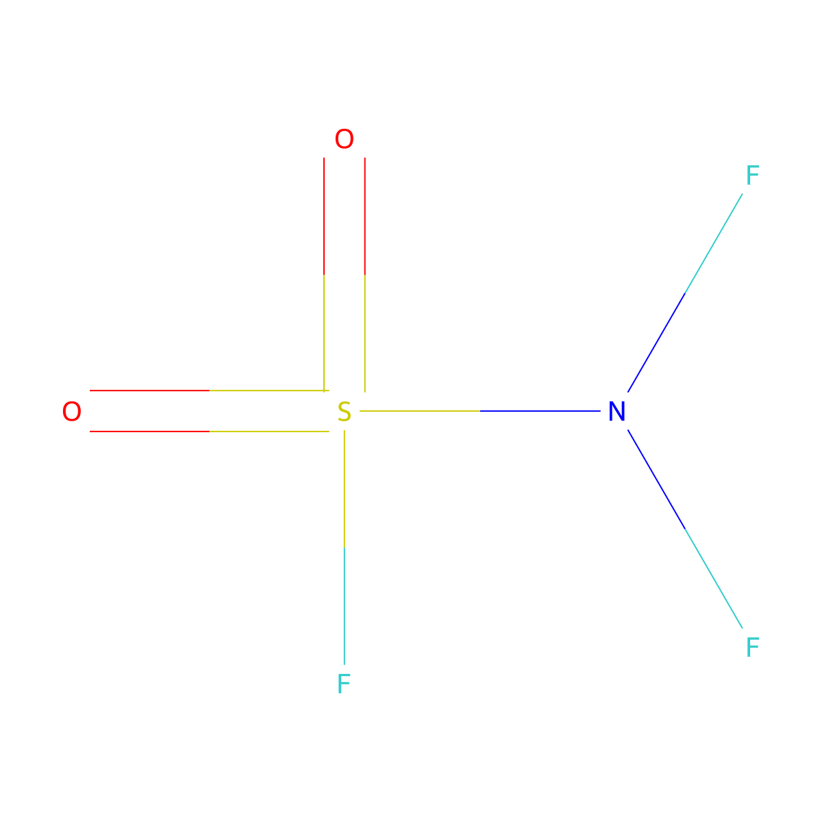 Difluoroaminosulfonyl fluoride molecular structure, CAS 13709-30-3
