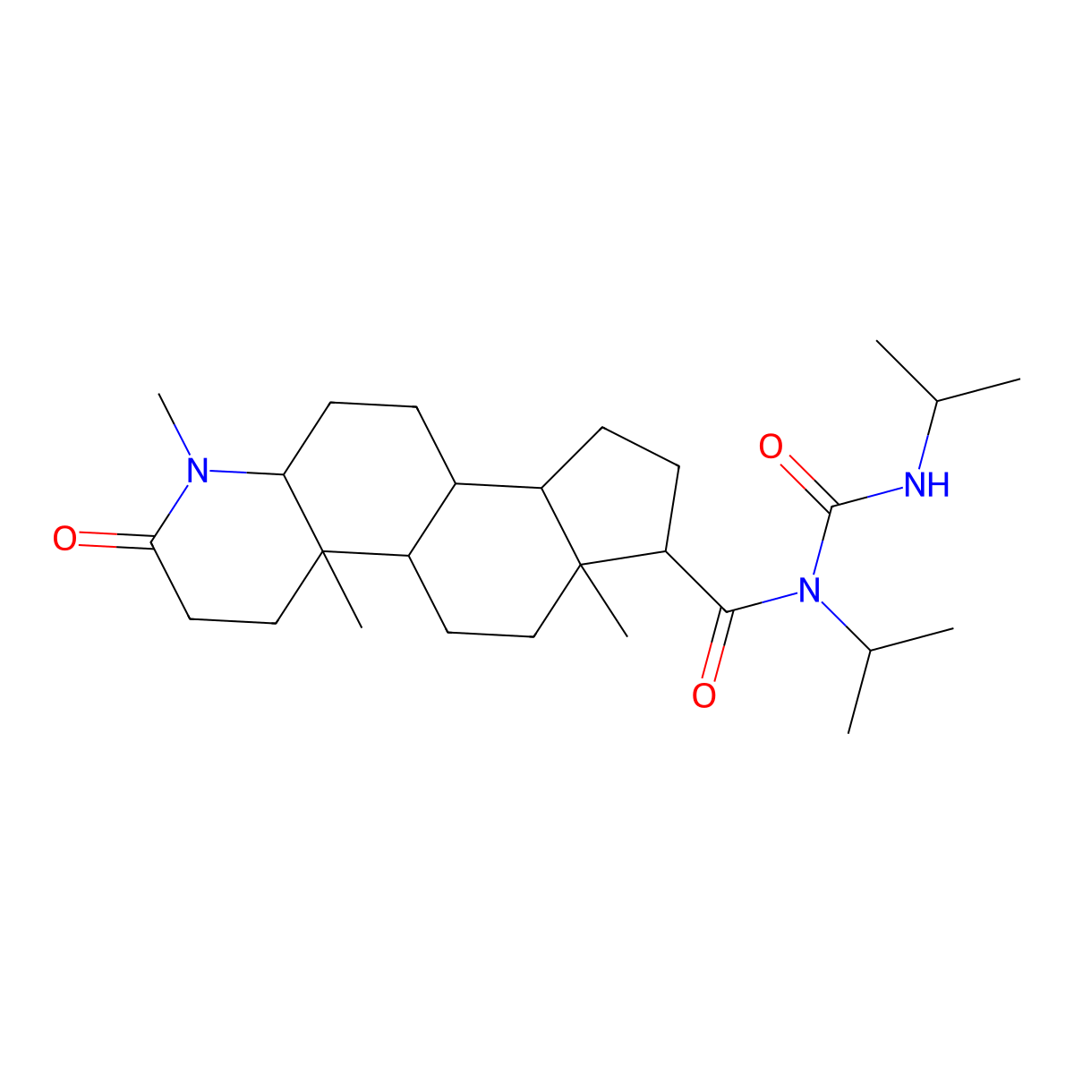 Turosteride molecular structure, CAS 137099-09-3