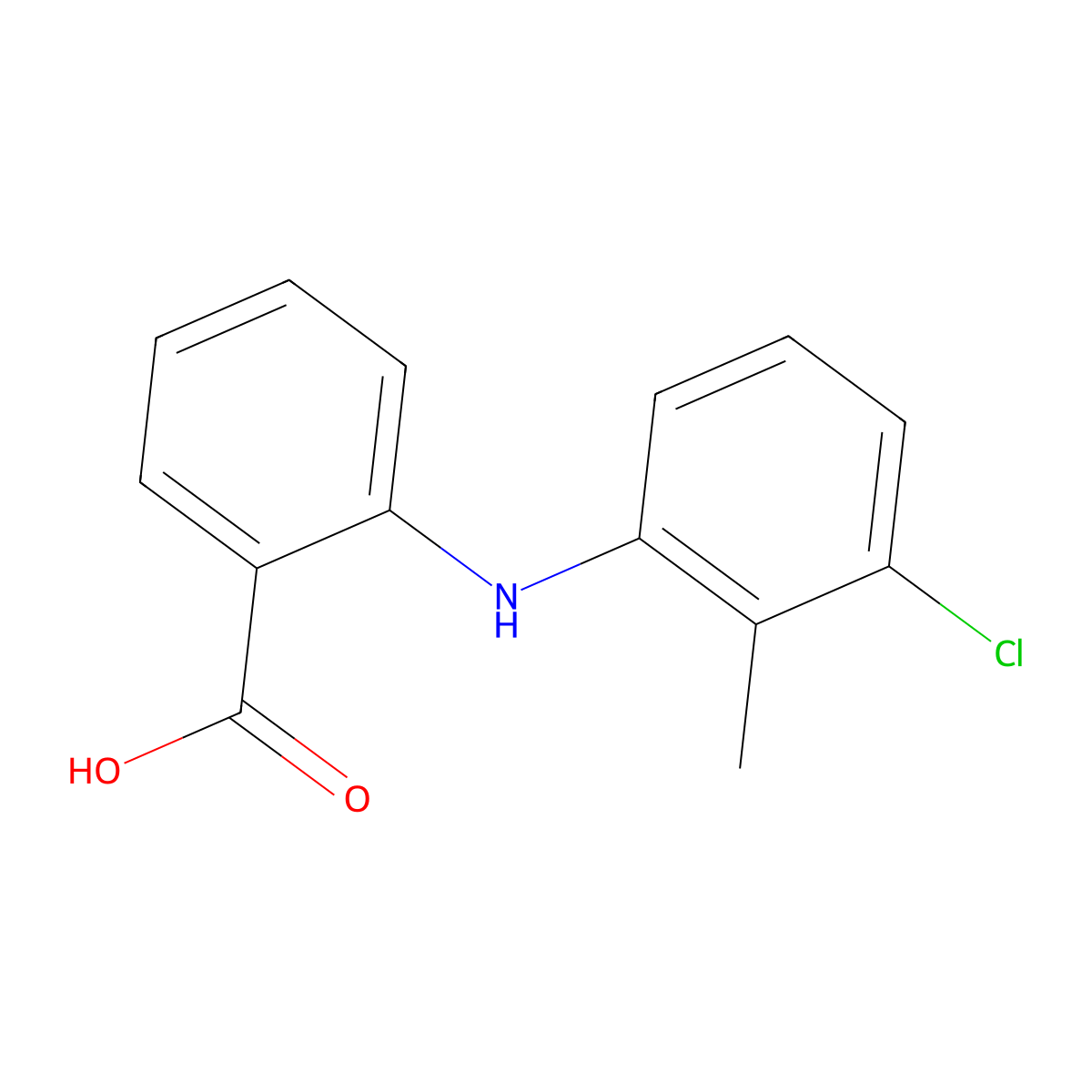 Tolfenamic Acid molecular structure, CAS 13710-19-5