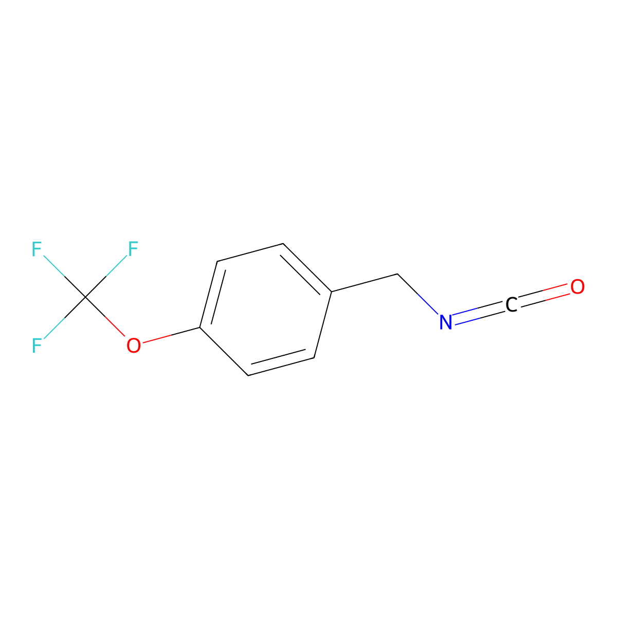 1-(Isocyanatomethyl)-4-(trifluoromethoxy)benzene molecular structure, CAS 137100-52-8