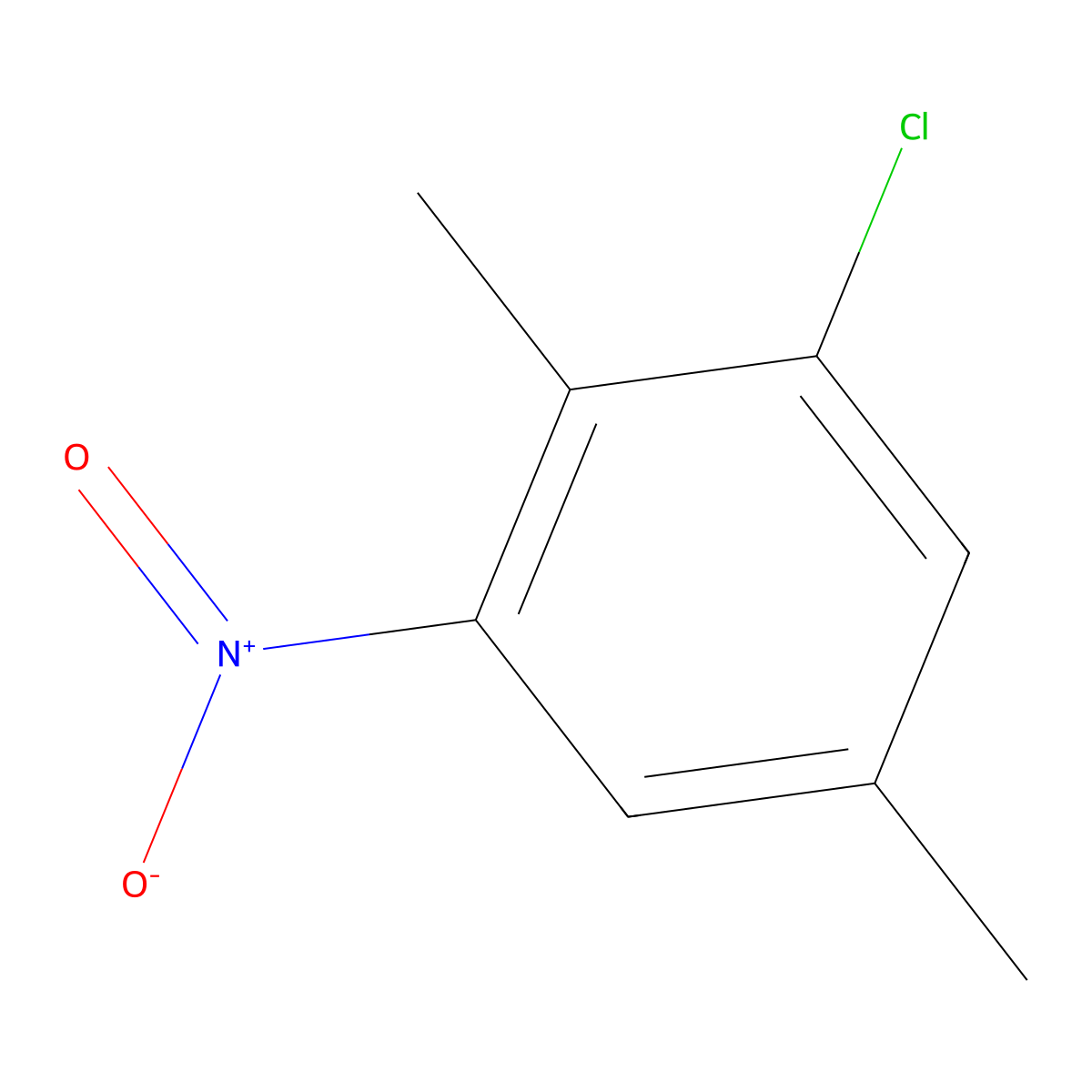 1-Chloro-2,5-dimethyl-3-nitrobenzene molecular structure, CAS 13711-22-3
