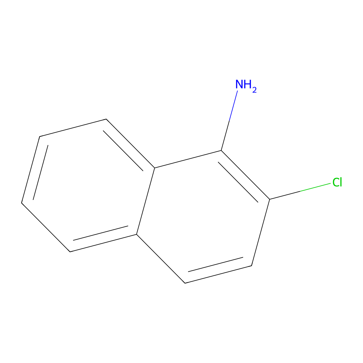 1-Amino-2-chloronaphthalene molecular structure, CAS 13711-39-2