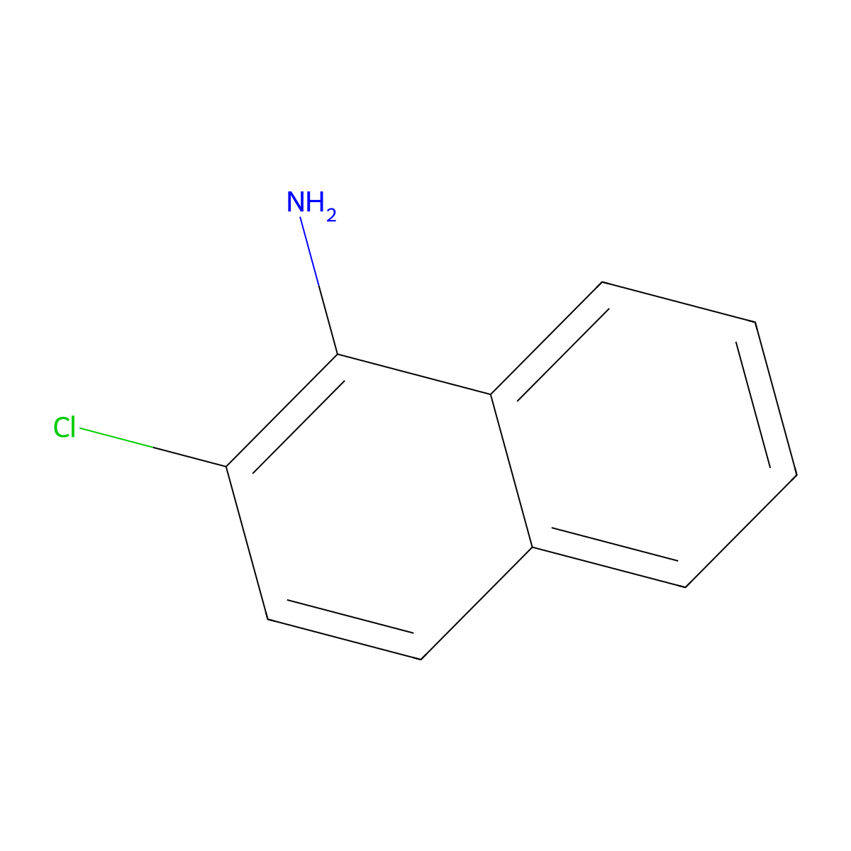1-Amino-2-chloronaphthalene molecular structure, CAS 13711-39-2