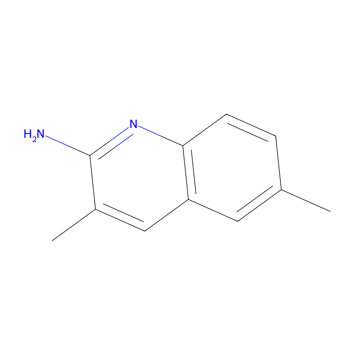 3,6-Dimethylquinolin-2-amine molecular structure, CAS 137110-39-5