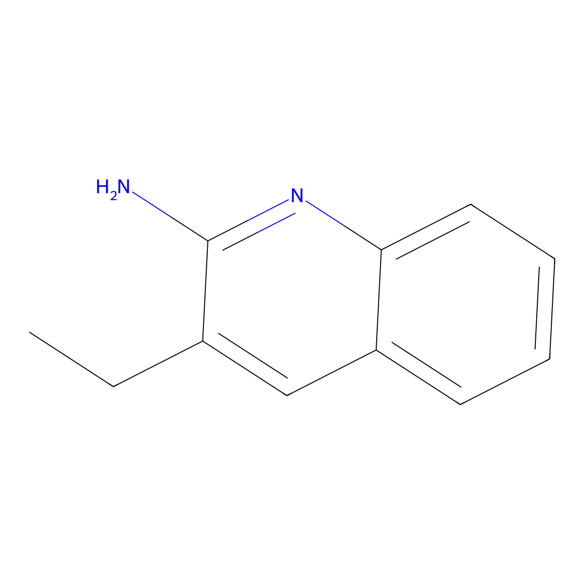 2-Amino-3-ethylquinoline molecular structure, CAS 137110-44-2