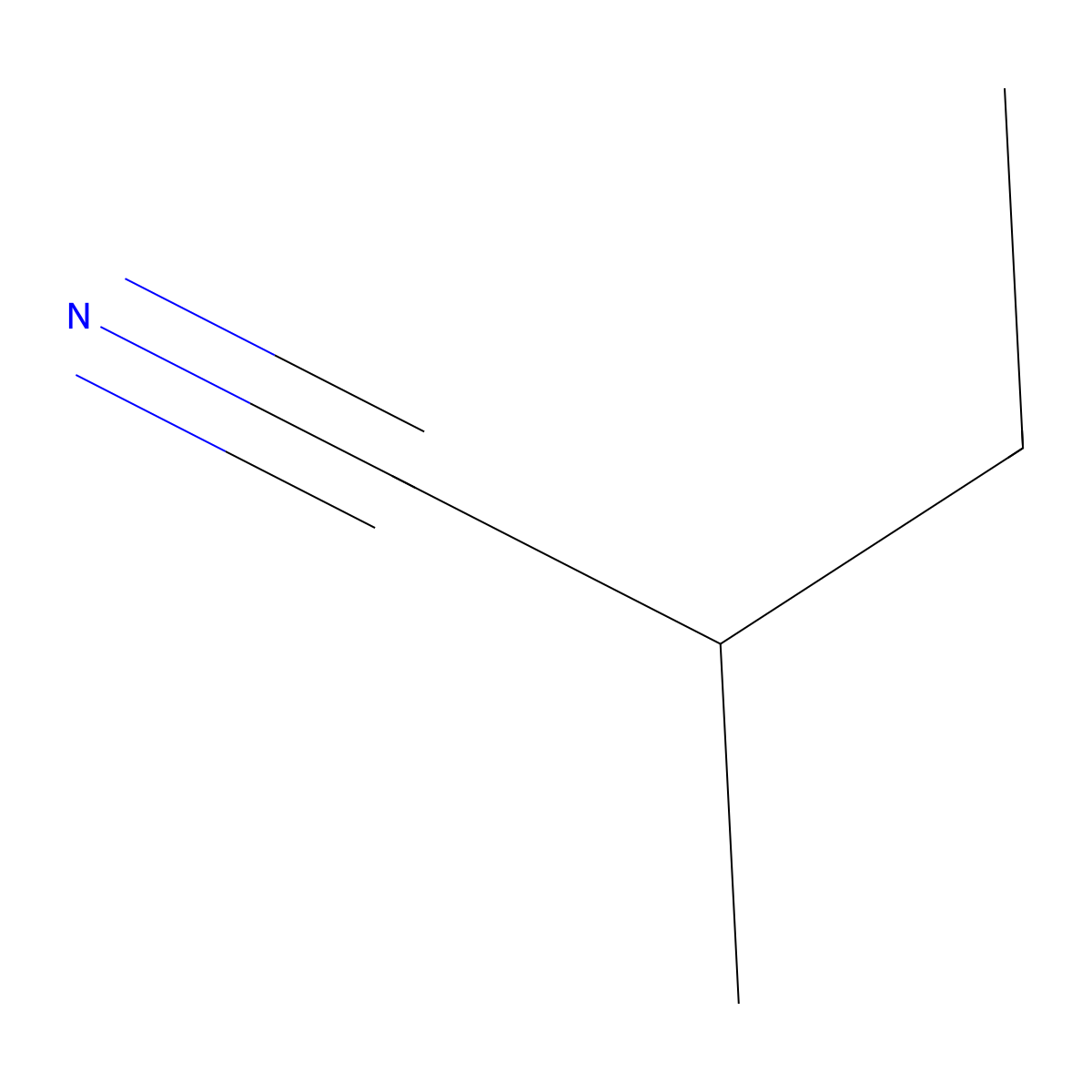 2-Methylbutyronitrile, (R)- molecular structure, CAS 137120-33-3